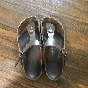 Brown birkenstocks size 38